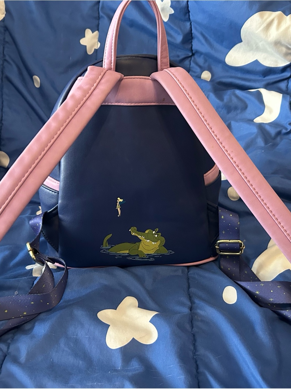 Loungefly Peter Pan Skull Rock Backpack Captain Hook Tinker Bell Disney - Picture 4 of 12